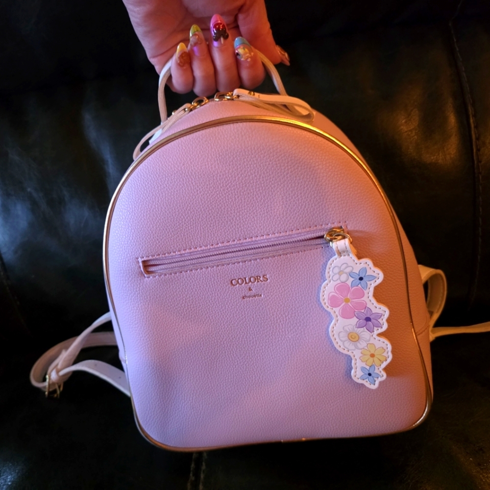 Tangled Rapunzel Magical Flowers Lavender Backpack